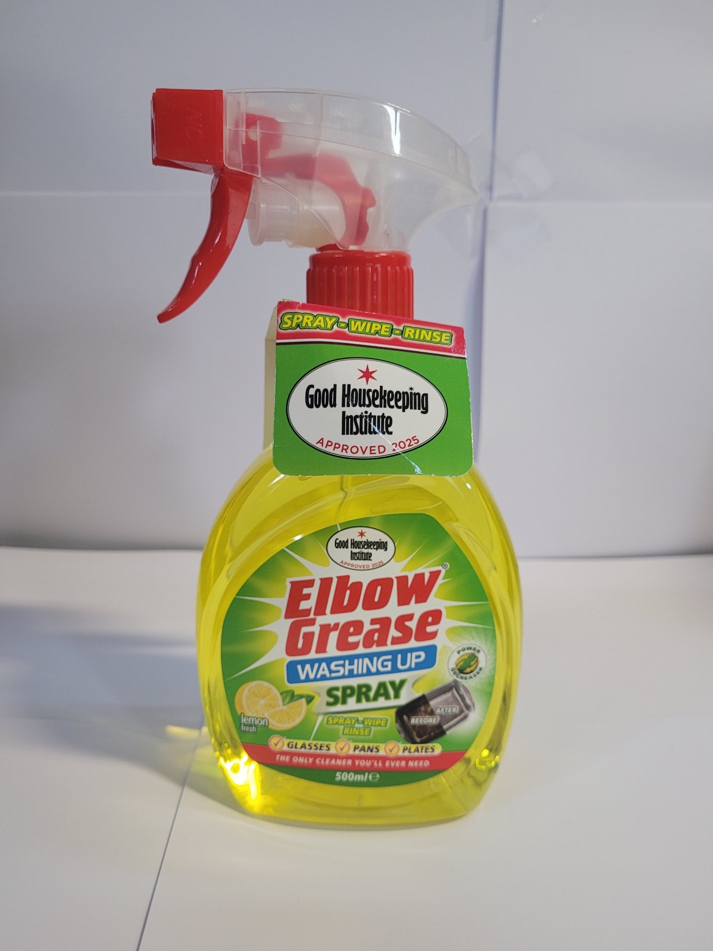 Elbow Grease Lemon Washing Up Liquid Spray 500ml