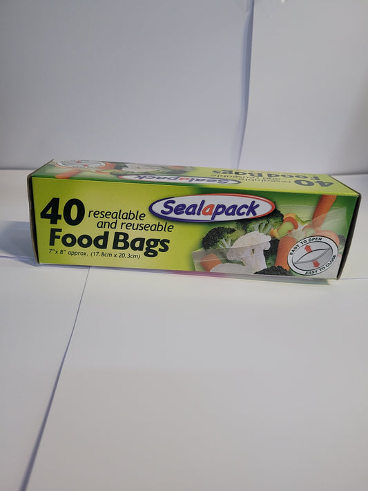 Sealapack Food Bags - contains 40 bags a box